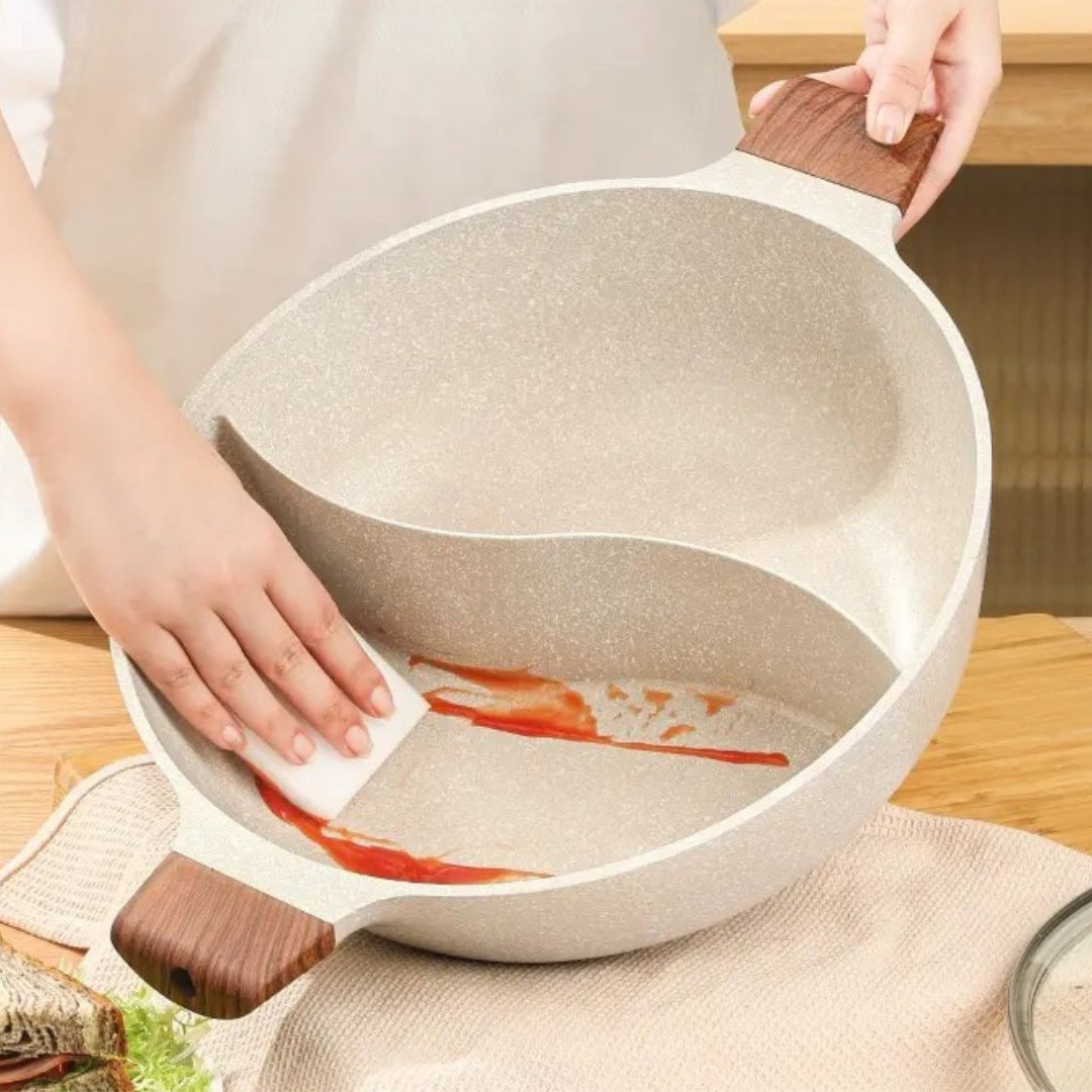 Double Section Cooking Pot