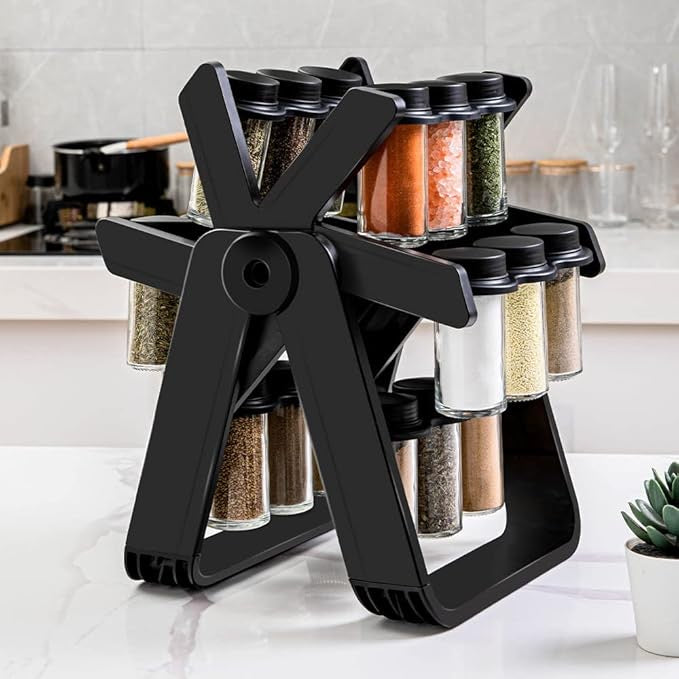 Rotating Spice Rack – 18 Jars