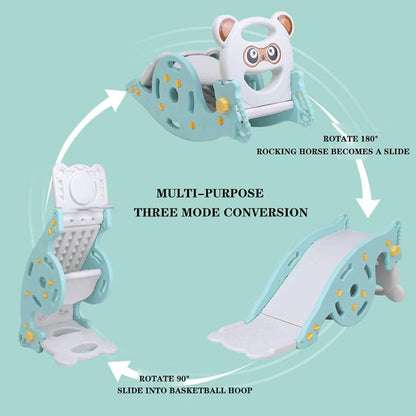 3-in-1 Basketball Slide Playset