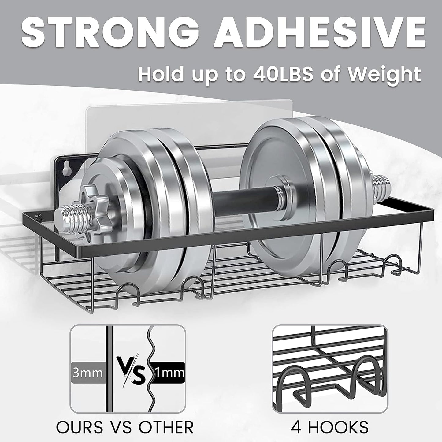 Bathroom Shelves - 2 Pcs