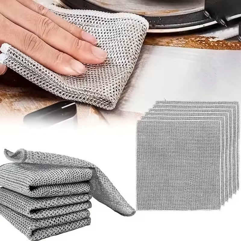 Metal Wire Dishcloth (5 Pcs)