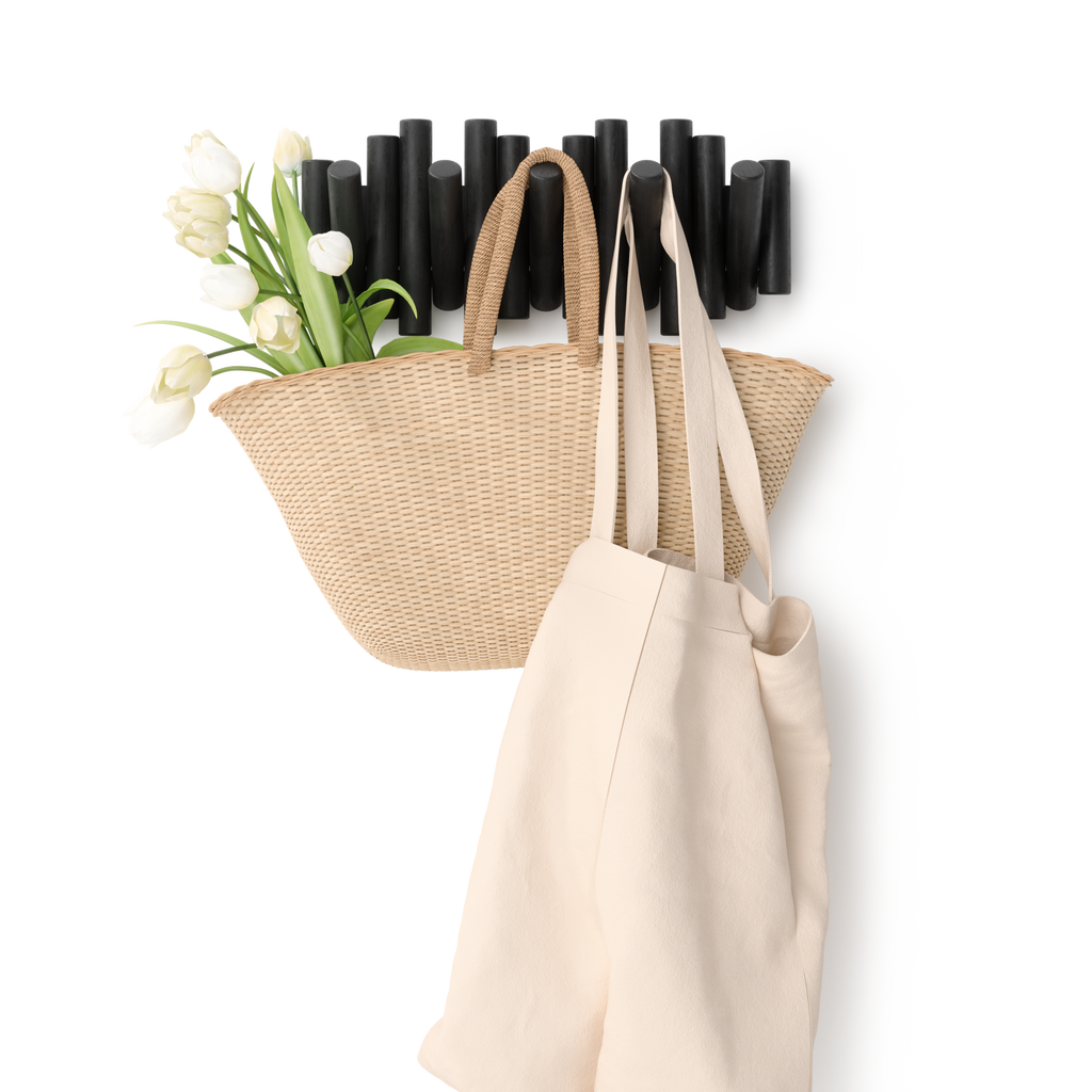 Real Pine Wood Wall Hook 5 Flip Down Hook.